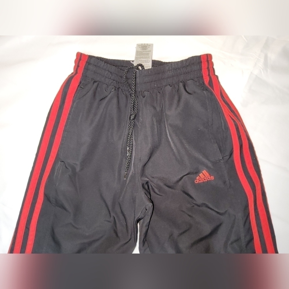 Adidas Youth Red and Black Track Pants Size Small - Picture 3 of 13